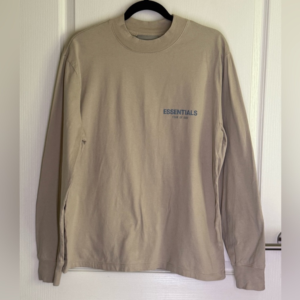 Men's Essentials Tan Long Sleeve Shirt S